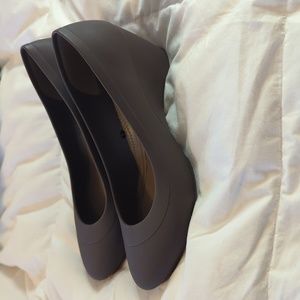 Crocs Lina grey wedge heels size 6